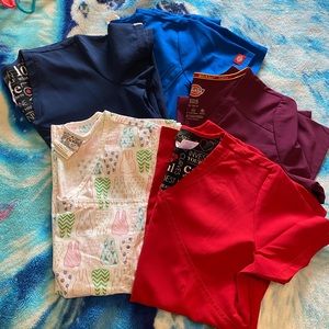 Bundle of 5 scrub tops